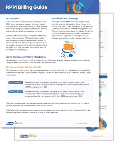 RPM Billing Guide with CPT Code 99457 | Prevounce